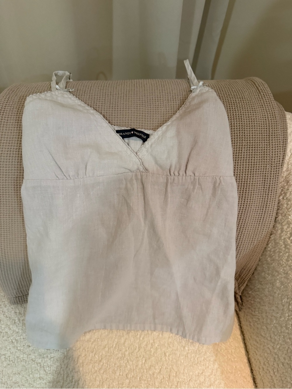 Brandy Melville Cream Linen Cami